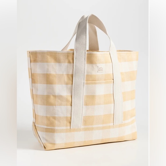 Loeffler Randall Bodie Oversized Open Tote- Hay Gingham - Picture 5 of 5
